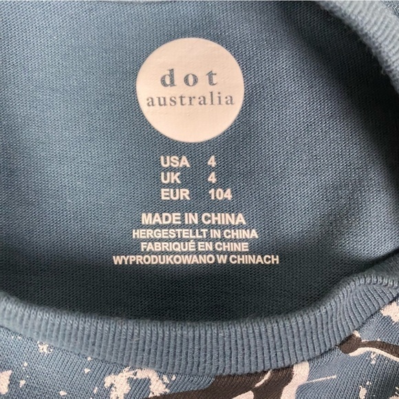Nwt | dot australia Short Sleeve Graphic T-Shirt Size 4 - Picture 2 of 6